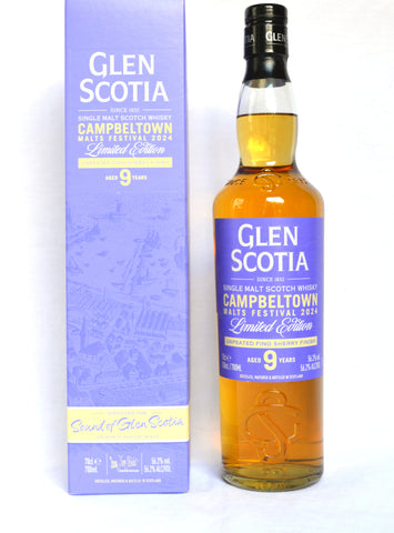 Glen Scotia Campbeltown Malts Festival Edition 2024, 9 Jahre Fino Sherry Finish56,2%